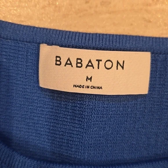 Babaton Blue Ribbed Tank Top - Picture 2 of 8